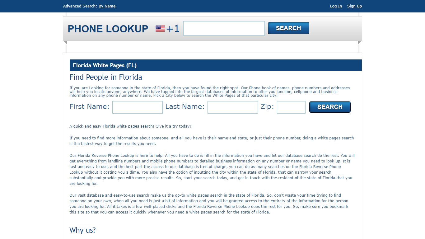 Florida White Pages - FL Phone Directory Lookup